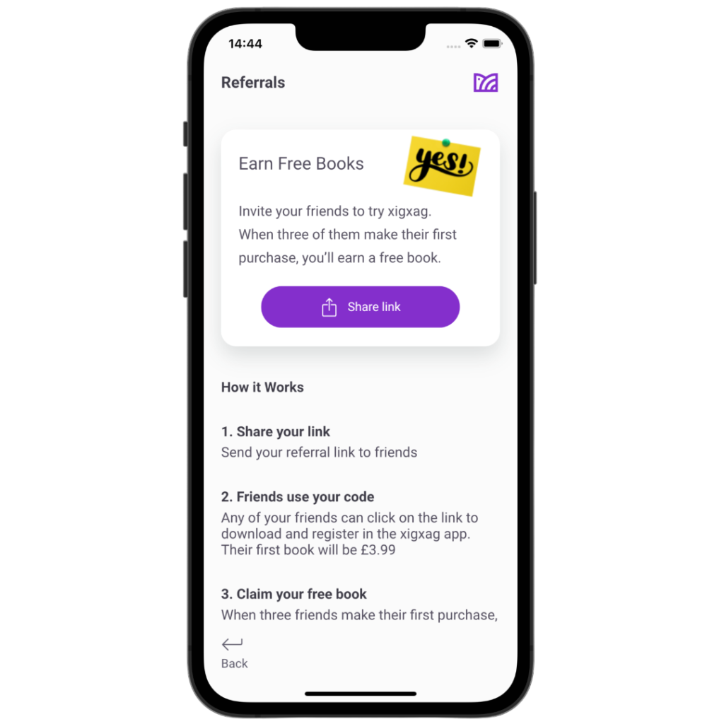 xigxag referral screen
