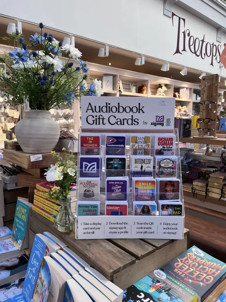 xigxag Audiobook Gift Cards Live in UK Retail Shops