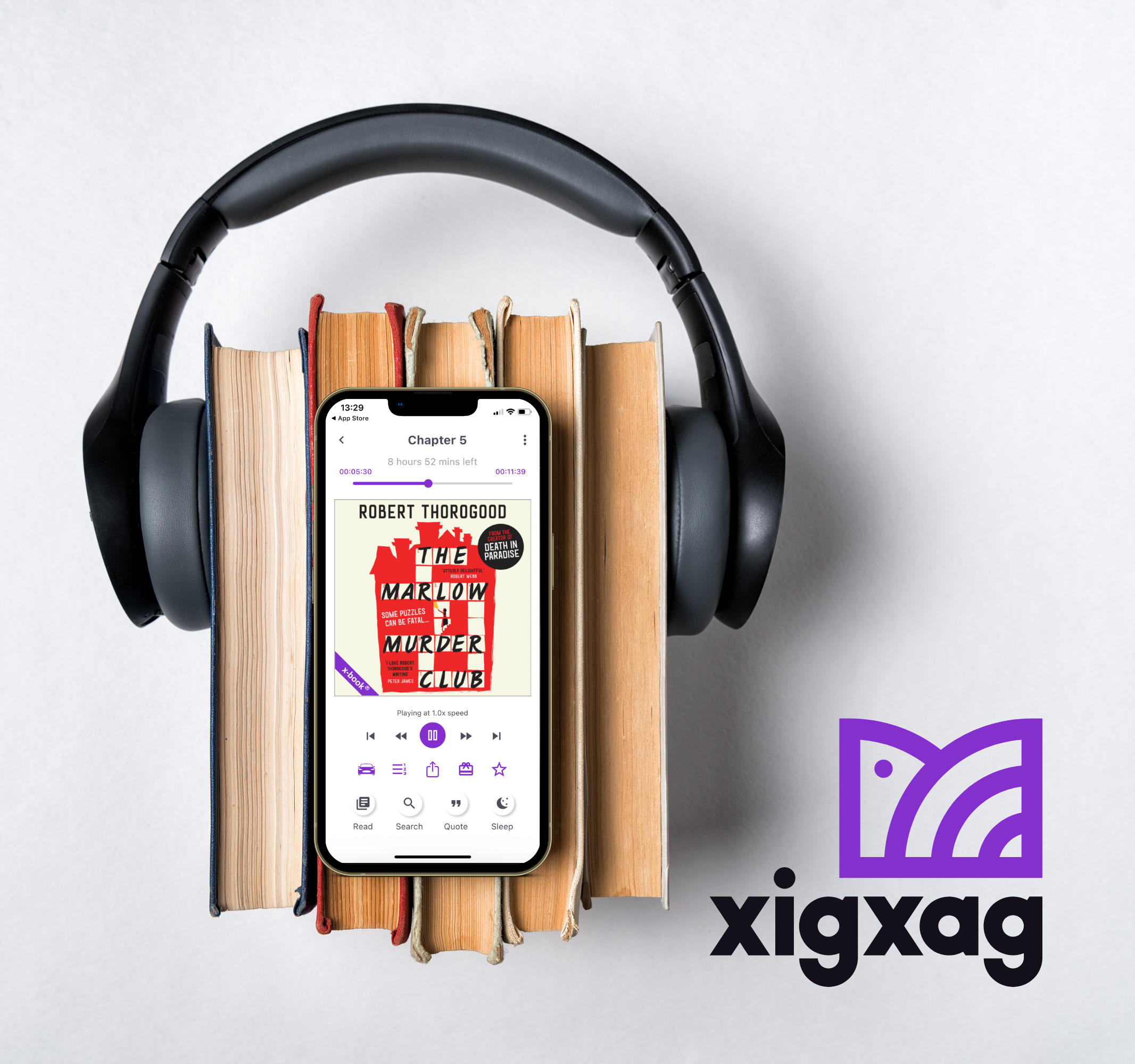 xigxag app: books, headphones and the xigxag app - audiobooks, but better