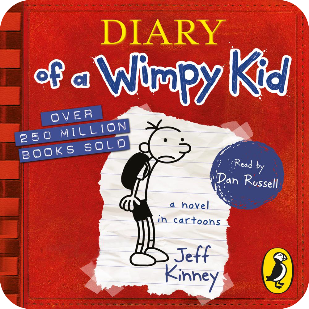 Diary Of A Wimpy Kid (Book 1) audiobook by Jeff Kinney (read by Dan Russell) on xigxag