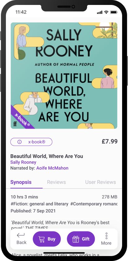 Sally Rooney Beautiful World Where Are You audiobook and ebook in one on xigxag
